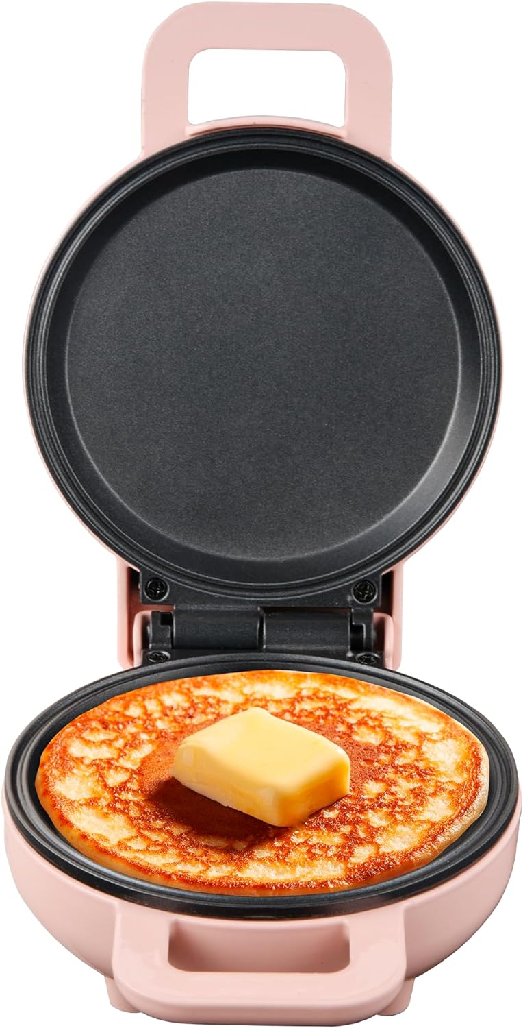 MasterChef Mini Máquina para Waffles y Hot Cakes con Parrillas Antiadherentes, 750W - Modelo Hukën