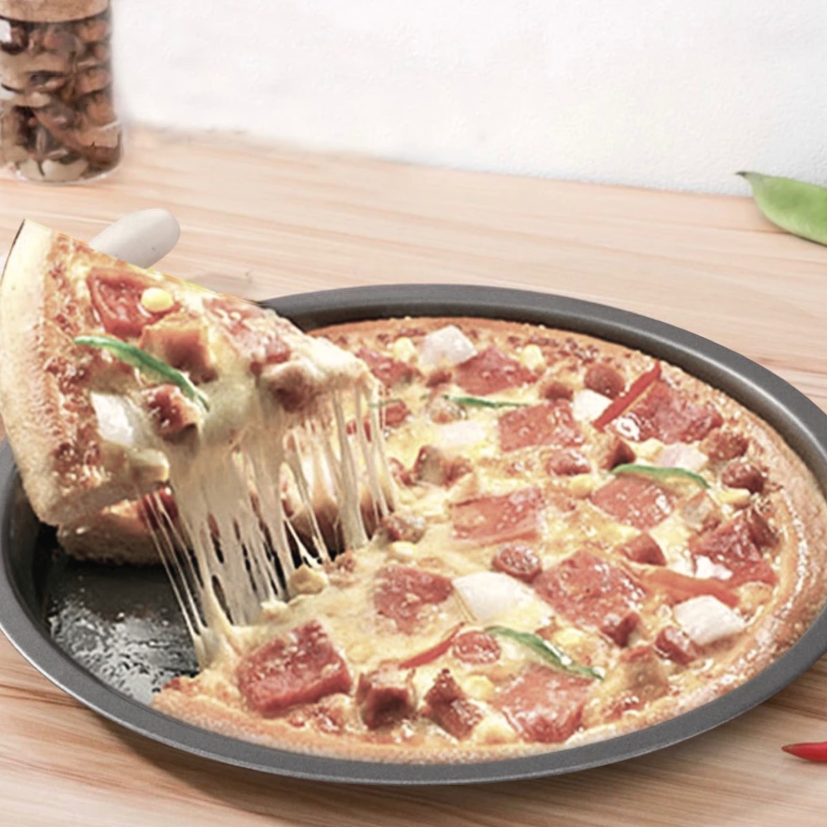 Set 3 Platos Molde Para Hornear Pizza Antiadherente