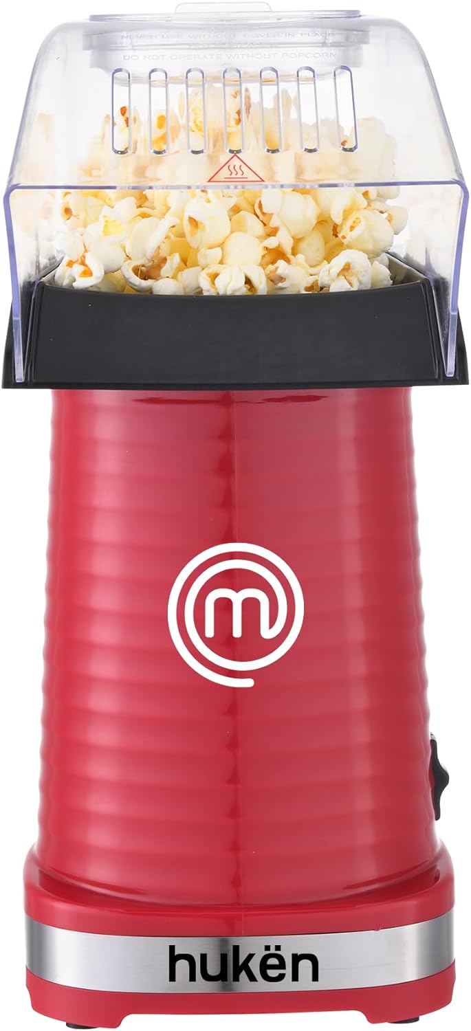 MasterChef Máquina de Palomitas de Aire Caliente con Capacidad de 80g - Modelo Hukën