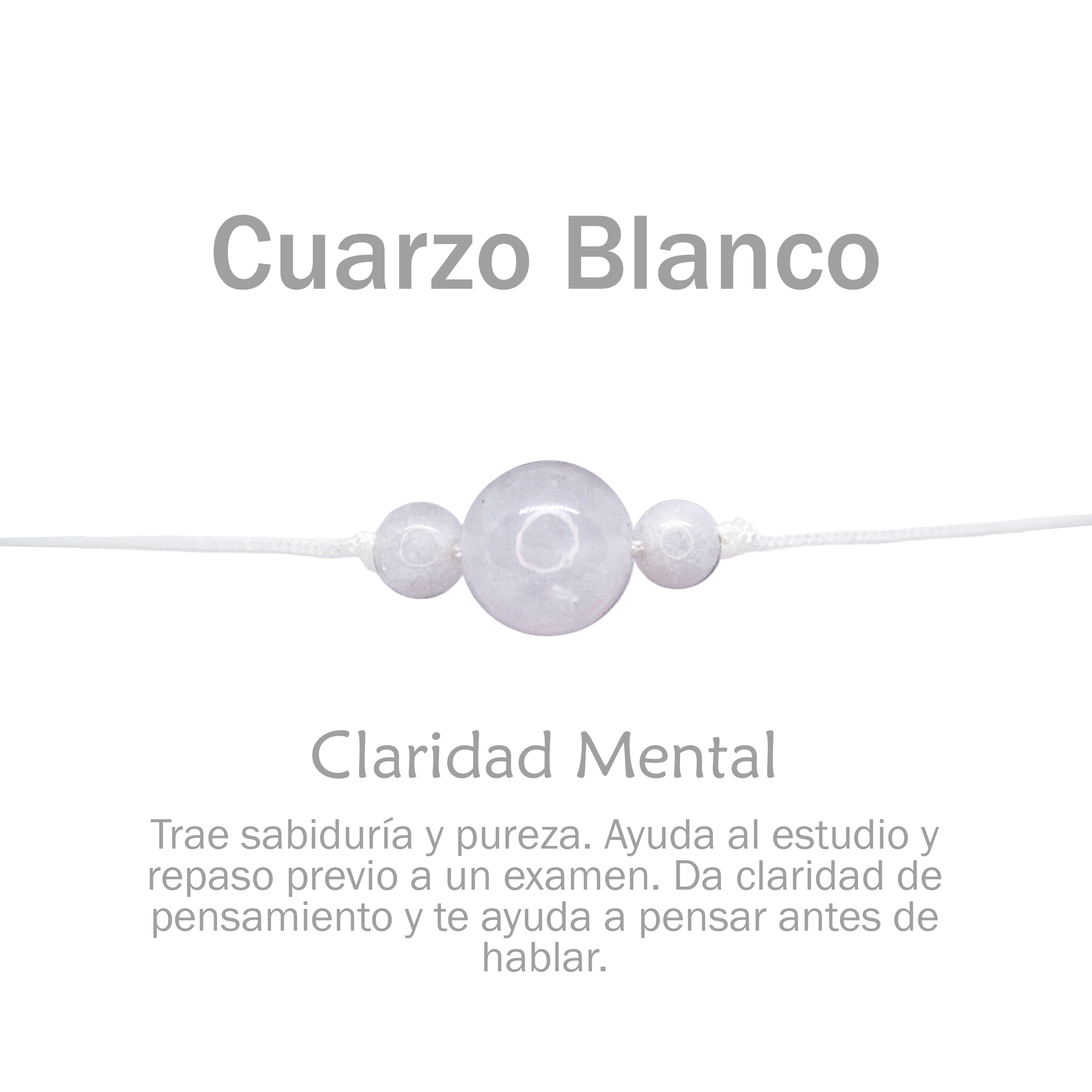 Pulseras de Cuarzo Verde, Cuarzo Blanco, Lapislázuli Paquete de 3 pulseras de cuarzos naturales