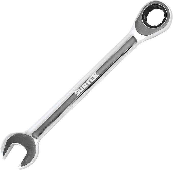 Llave combinada pulido espejo de matraca métrica, 12 puntas, 19mm Surtek 100589
