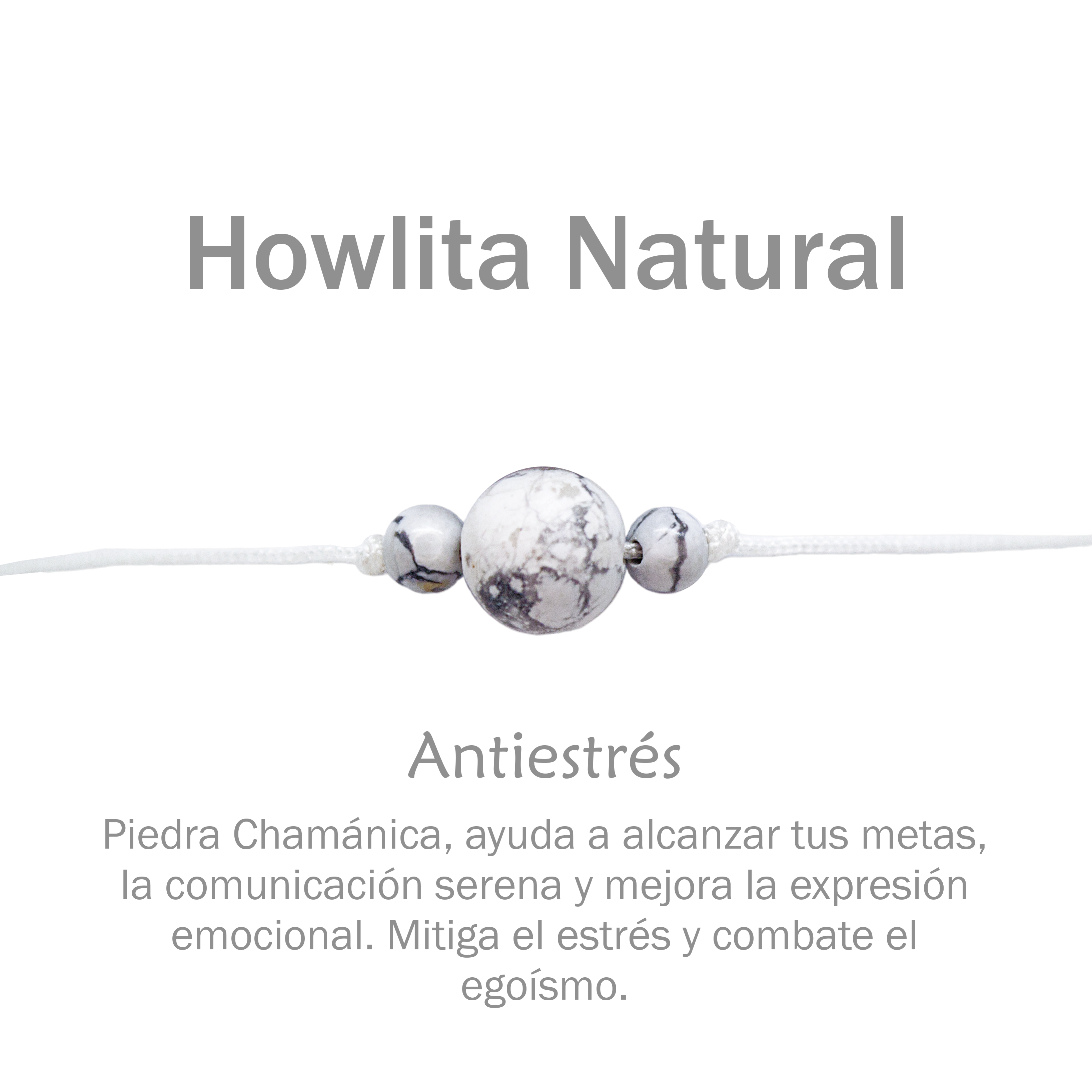 Pulseras de Lapislázuli, Labradorita, Howlita natural Paquete de 3 pulseras de cuarzos naturales