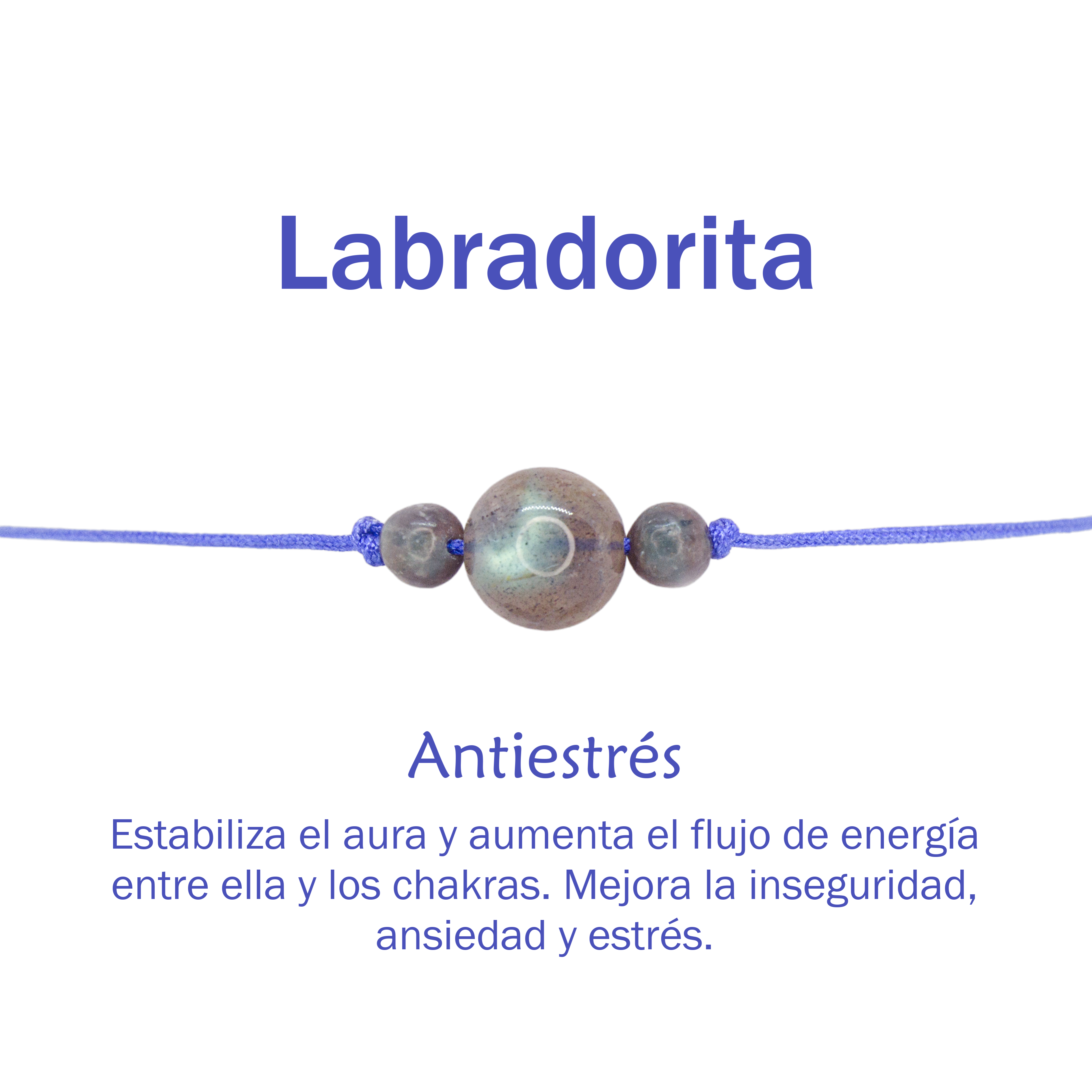 Pulseras de Lapislázuli, Labradorita, Howlita natural Paquete de 3 pulseras de cuarzos naturales