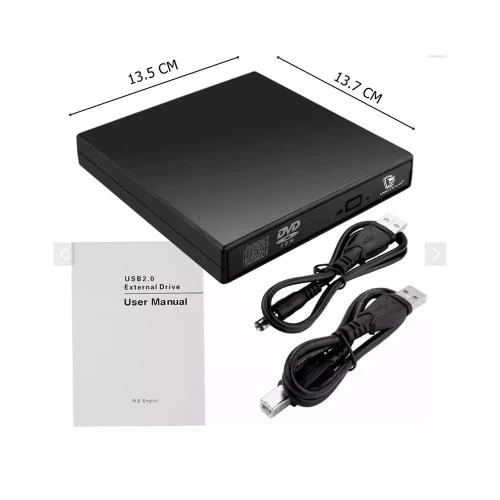 Reproductor De Cd Y Dvd Modatecno Lector Usb Para Pc Laptop