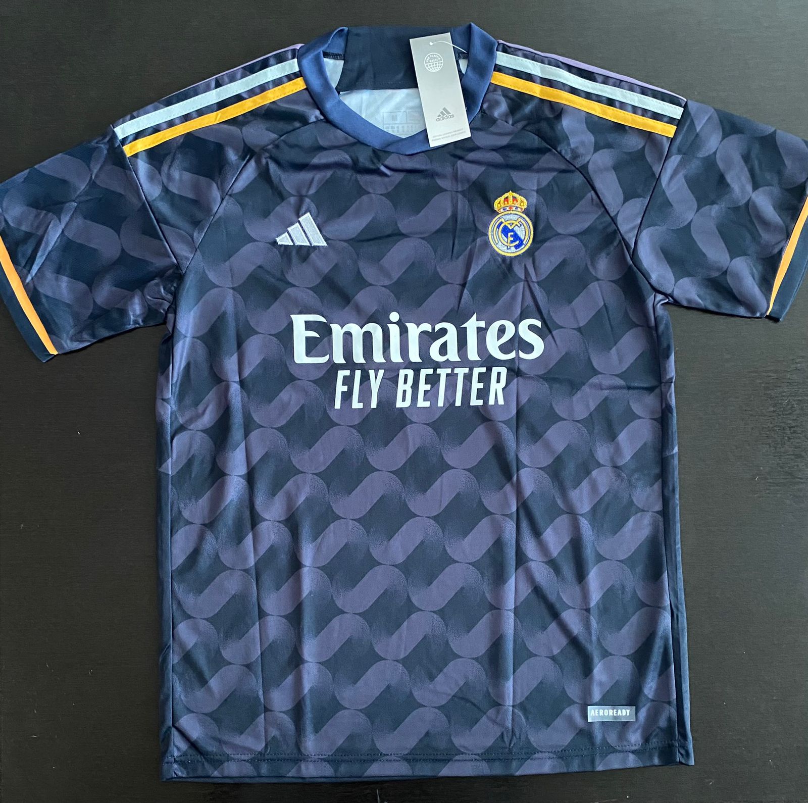 Increible! Jersey Real Madrid 2023/2024 Azul Marino Visitante Talla S