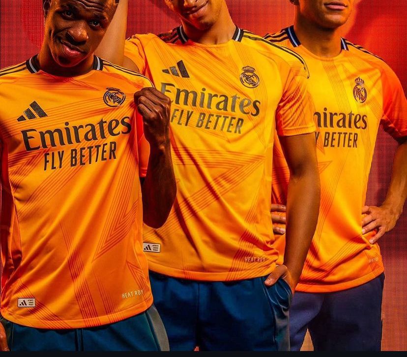 Nuevo! Jersey Real Madrid 2024/2025 Visita Naranja Talla XL