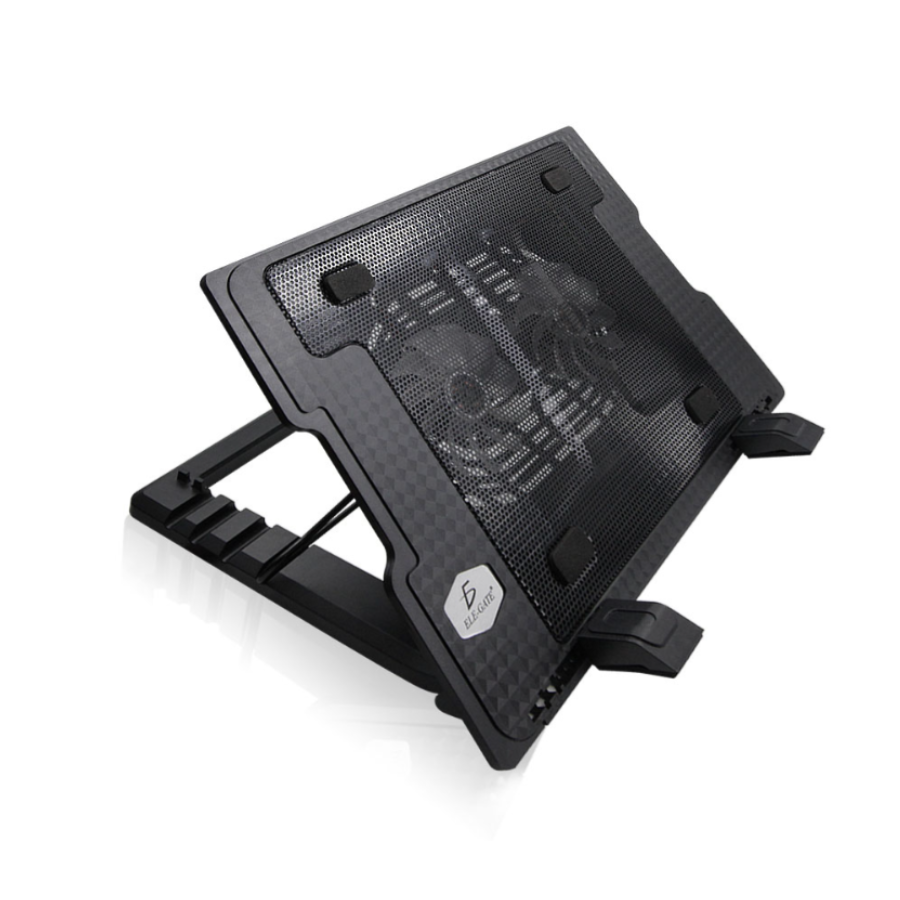 Base enfriamiento laptop dos ventiladores y ajustable 