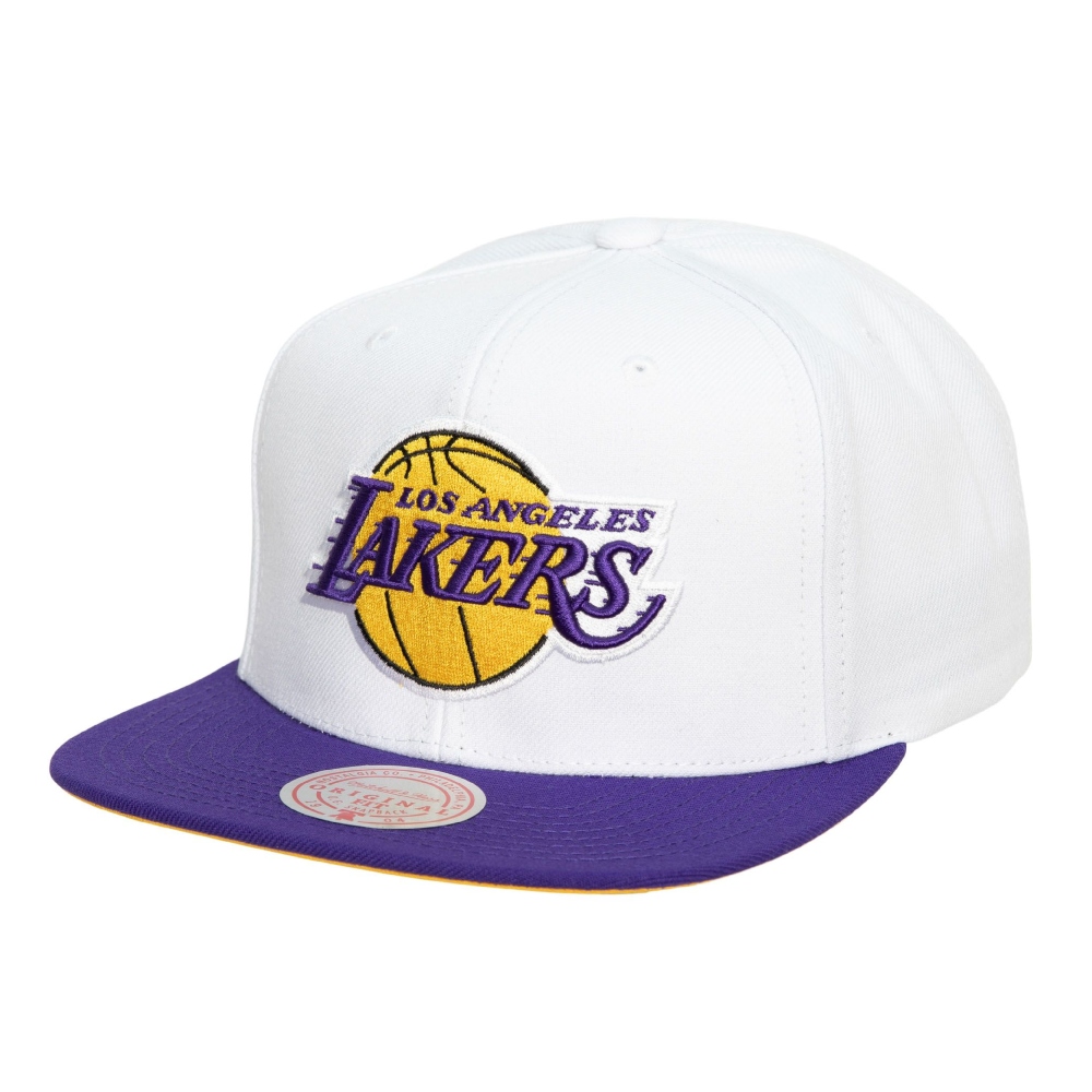 GORRA MITCHELL & NESS SNAPBACK LOS LAKERS BLANCO JS190784