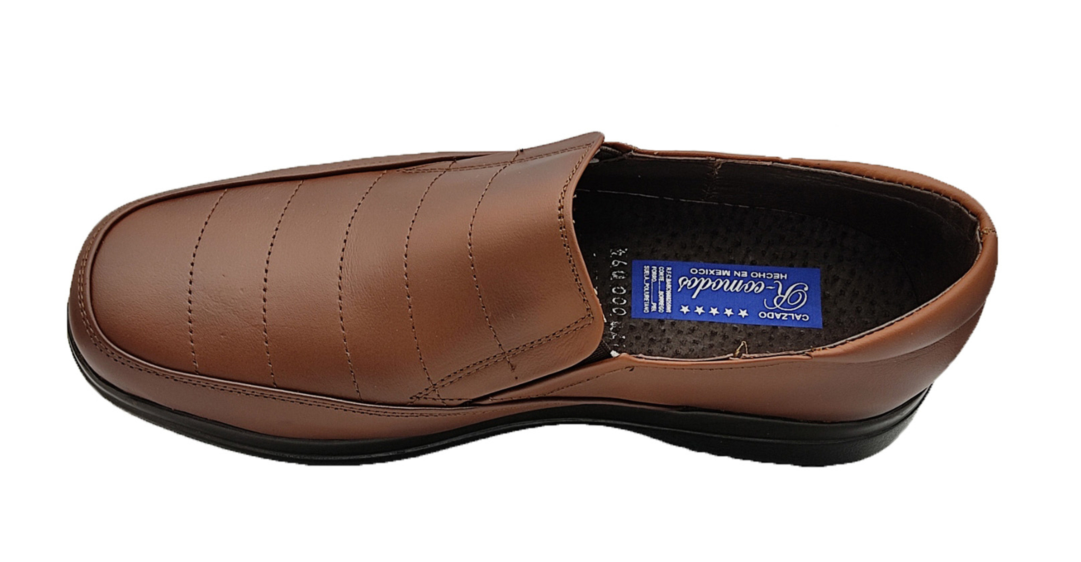 R-comodos Zapato de Piel De Borrego para Caballero cómodo para Pie Diabético Mocasin LIGERO