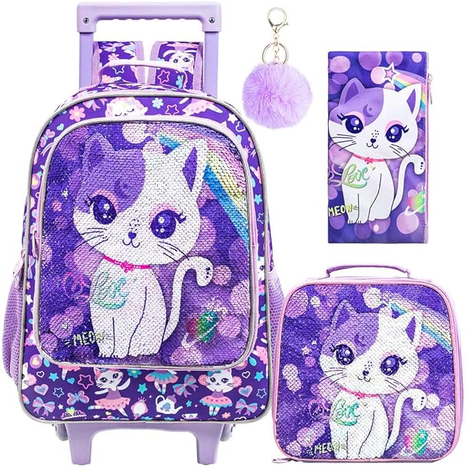 A Mochila con Ruedas para Mujeres y Hombres,3PCS