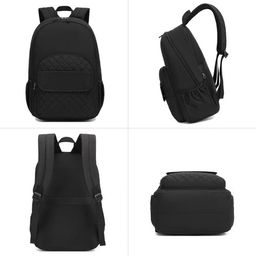 Mochila Juvenil De Gran Capacidad (con Puerto Usb) NEGRO