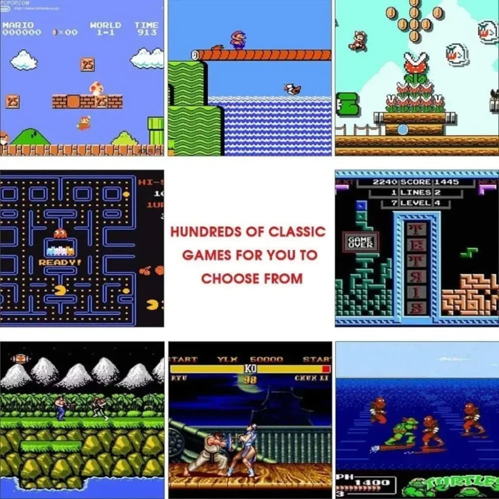 Consola Retro Mini Gamer Clasico 620 Juegos Con 2 Controles
