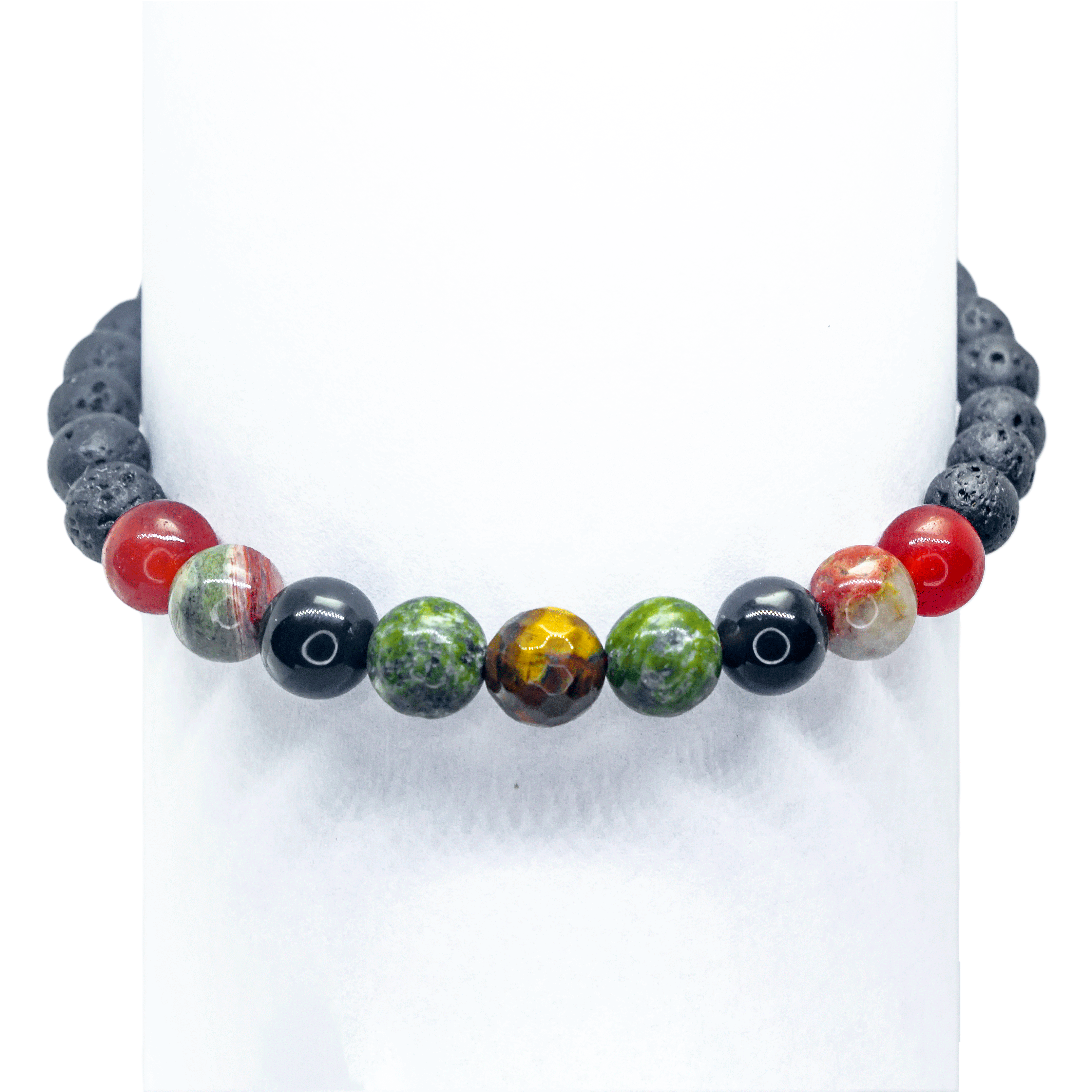 Pulsera de Cuarzos Naturales doble protección contra envidia y mal de ojo