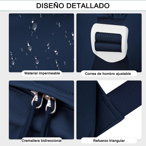 Mochila Escolar Secundaria Para Mujer AZUL OSCURO