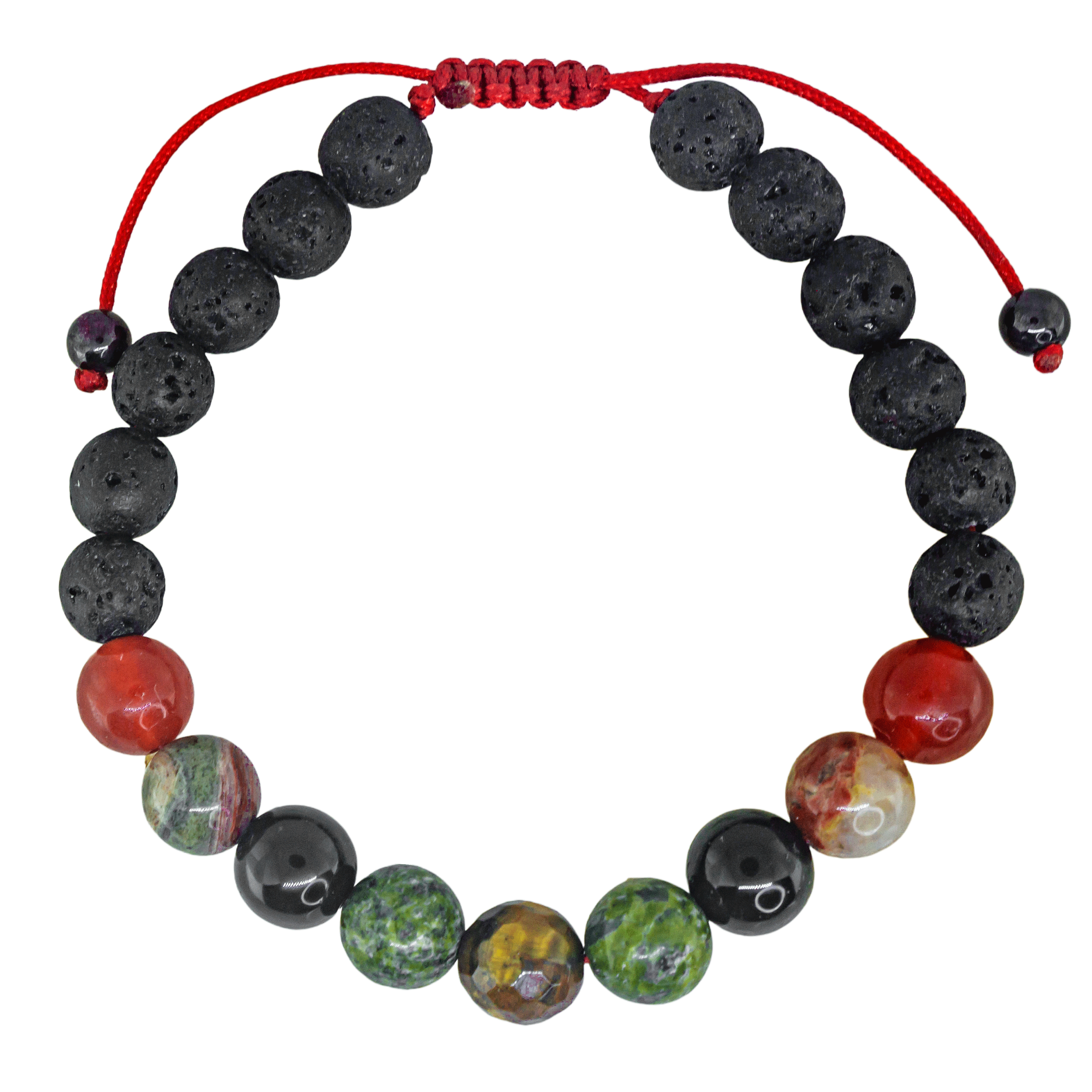Pulsera de Cuarzos Naturales doble protección contra envidia y mal de ojo