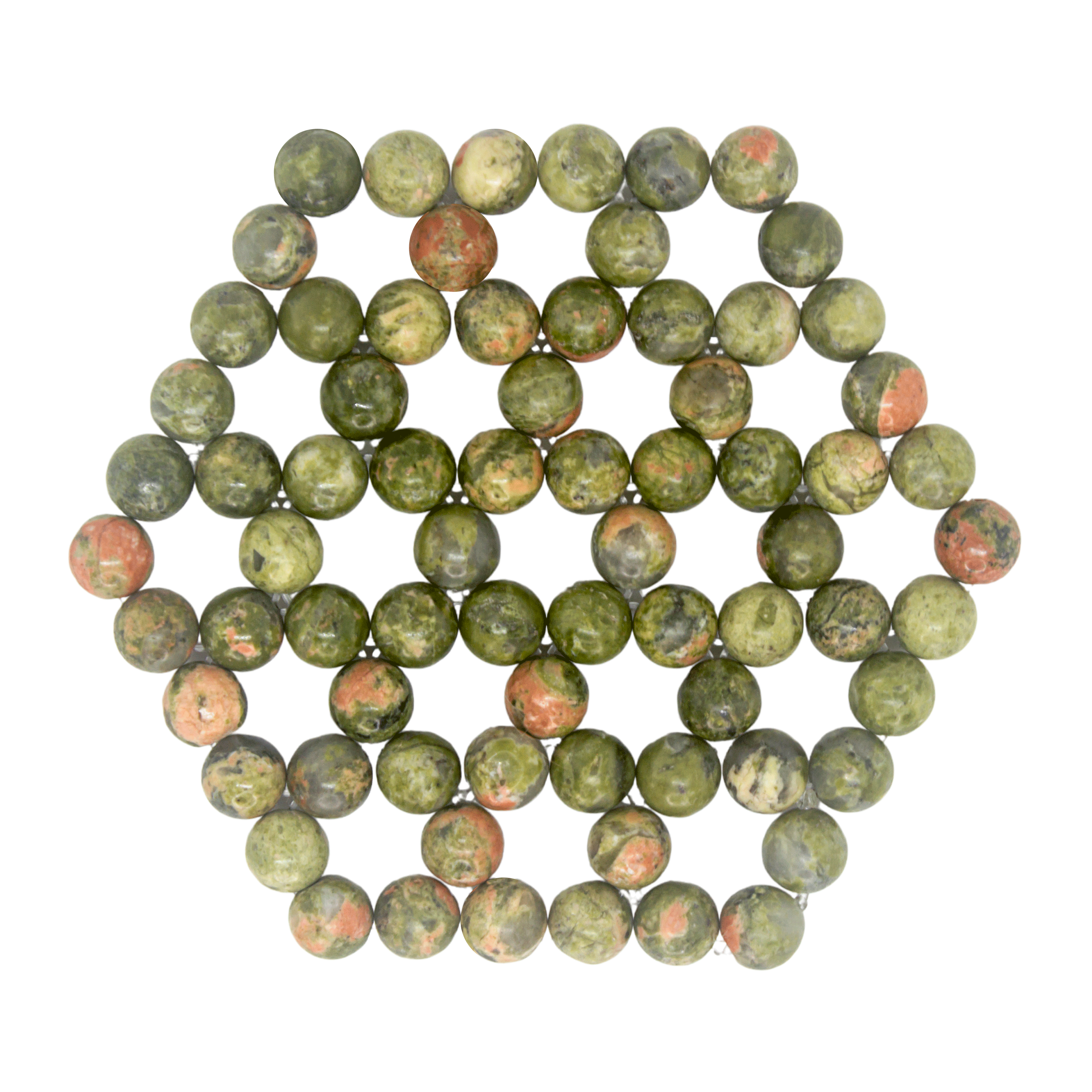 Red Energética Meditación Armonizador Cuarzos y Piedras Naturales Piedra Unakita