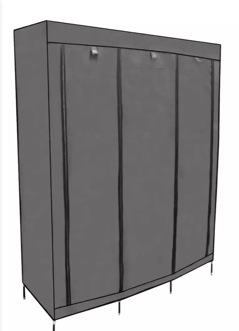 Closet Ropero Armable 1.75mts Gris Hogar Reforzado T