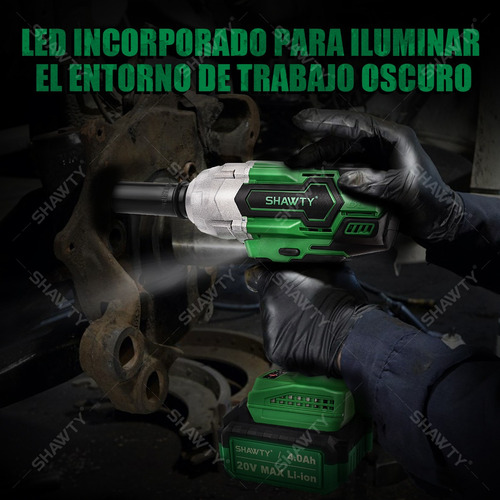 650n.m Llave De Impacto 1/2 Inalámbrica Shawty C/2batería