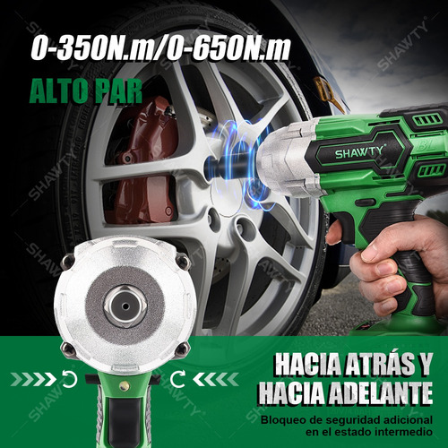 650n.m Llave De Impacto 1/2 Inalámbrica Shawty C/2batería