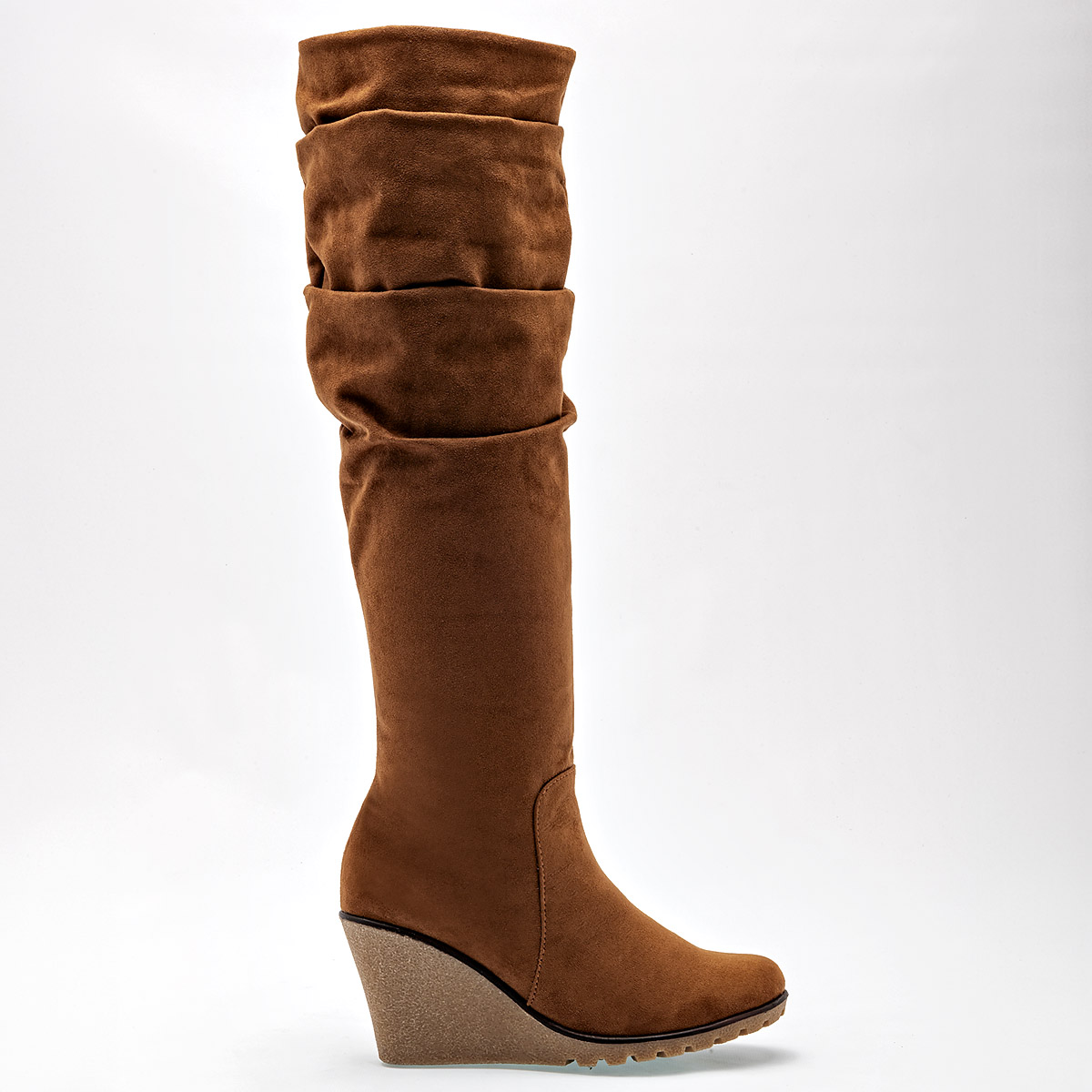 Bota Gamuza Catalina de Plataforma cm tubo 44 cm 9061 color