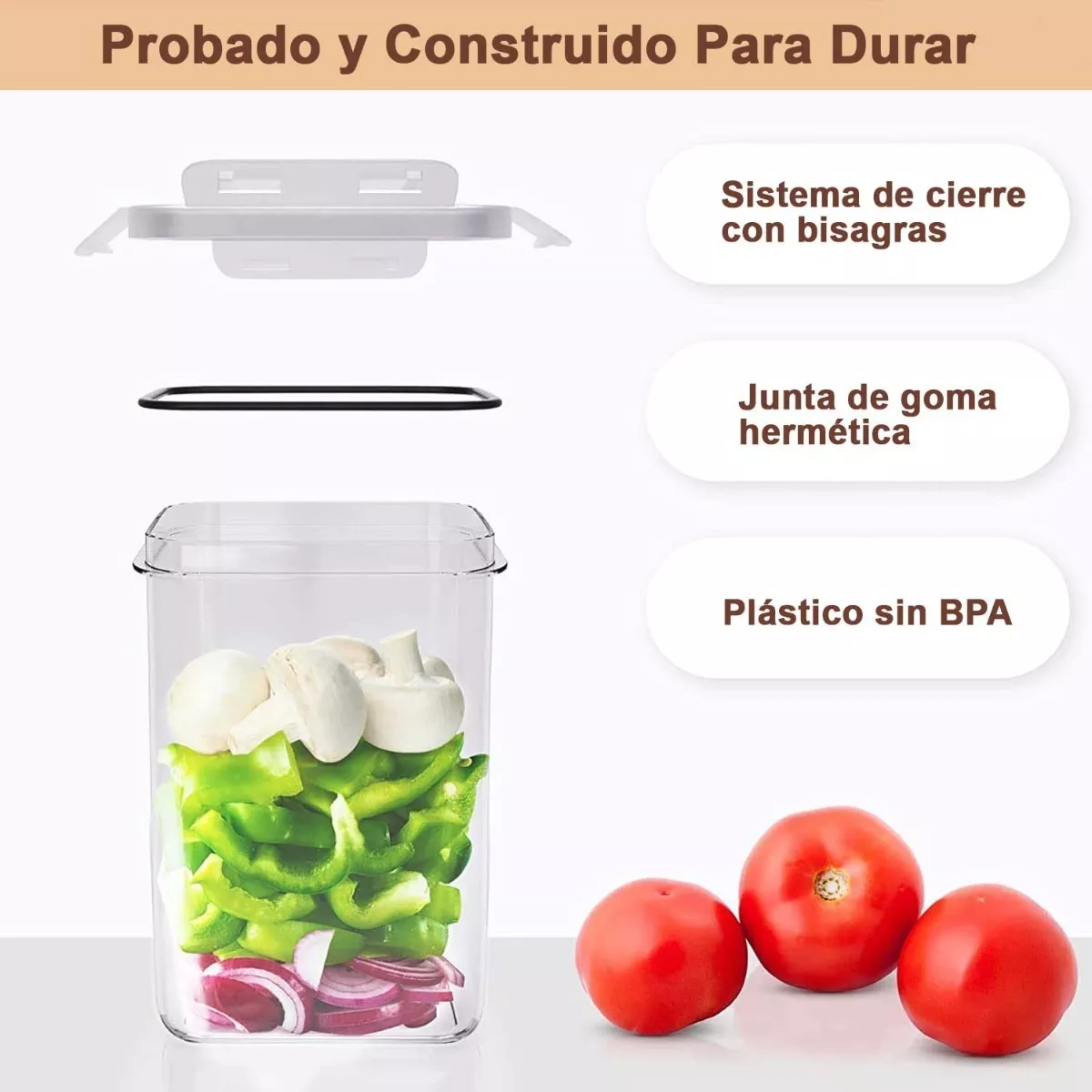 O F E R T A Contenedores Plásticos Herméticos Para Almacenar 24 Piezas