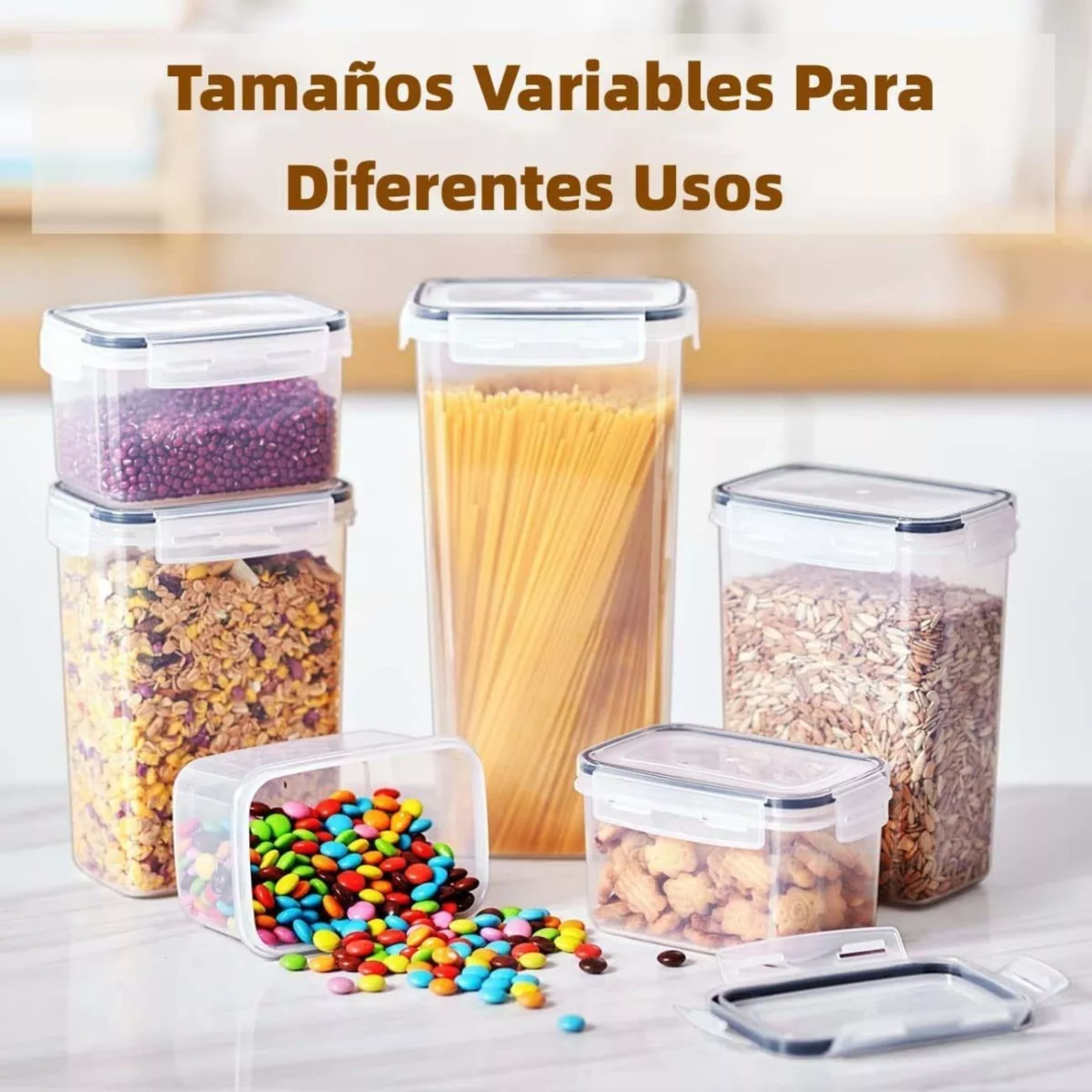 O F E R T A Contenedores Plásticos Herméticos Para Almacenar 24 Piezas