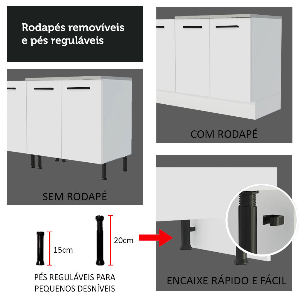 Cocina Integral Completa Modular Madesa Agata 270cm BB 07