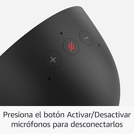 Amazon Echo Spot (modelo de 2024), despertador inteligente con sonido vibrante y Alexa, Negro