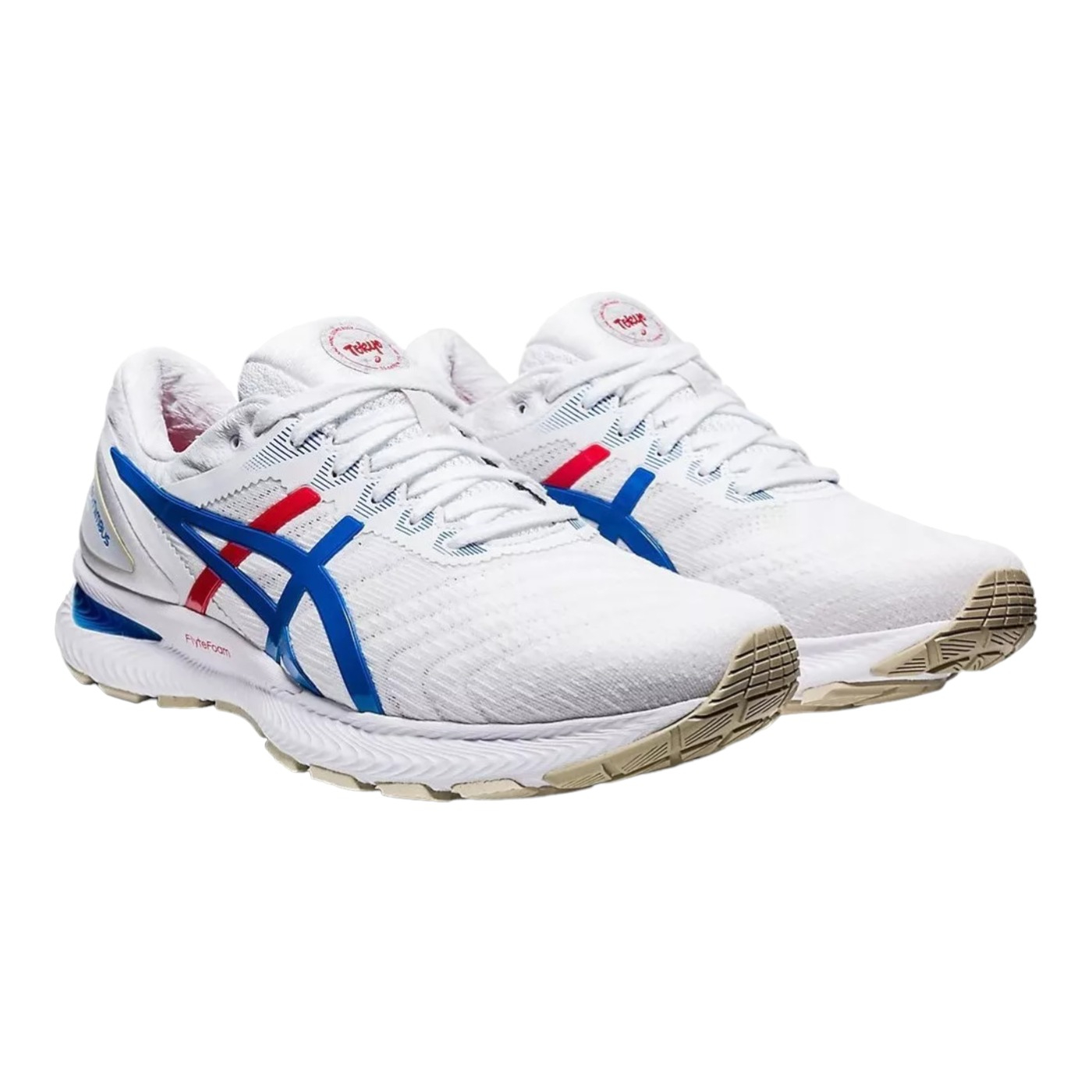 TENIS ASICS MUJER BLANCO ASICS GEL NIMBUS 22 RETRO 1012A665100 1012A665100