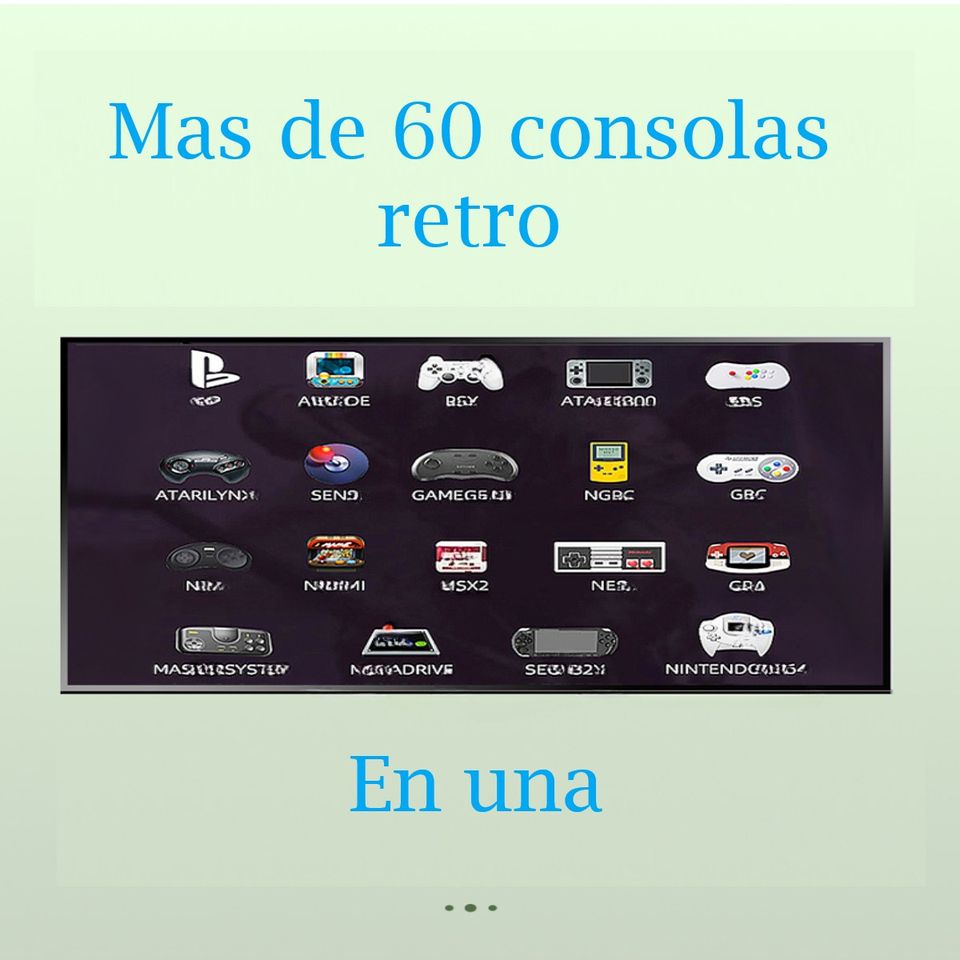 Consola de videojuegos retro clasicos 4K HD 2,4G inalámbrico Gamebox 40000 juegos integrados