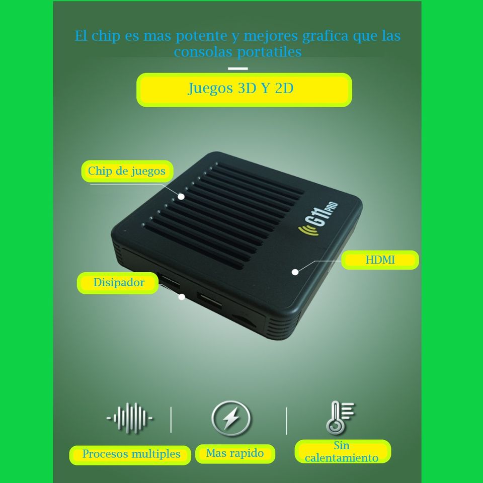 Consola de videojuegos retro clasicos 4K HD 2,4G inalámbrico Gamebox 40000 juegos integrados