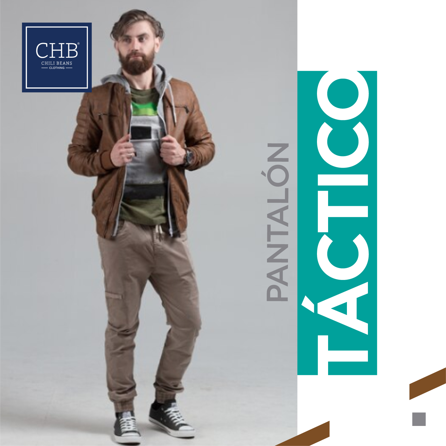 Pantalón Táctico Color Gris Para Hombre CHB Chili Beans Clothing Co.