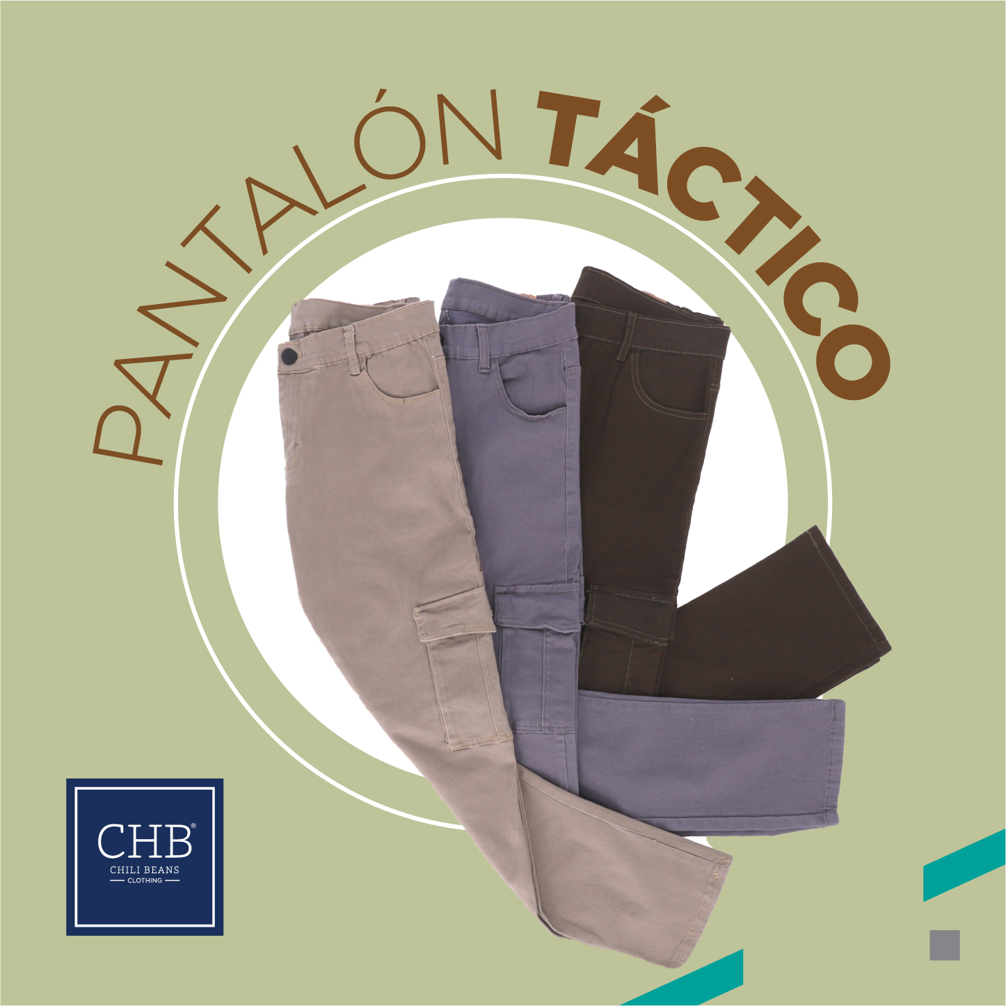 Pantalón Táctico Color Gris Para Hombre CHB Chili Beans Clothing Co.