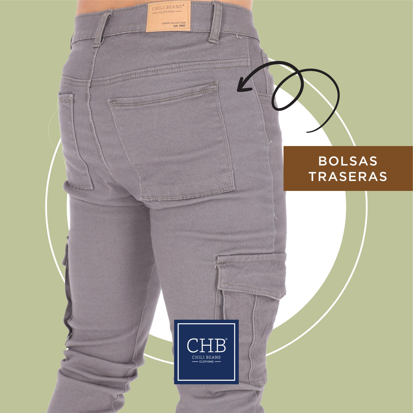Pantalón Táctico Color Gris Para Hombre CHB Chili Beans Clothing Co.