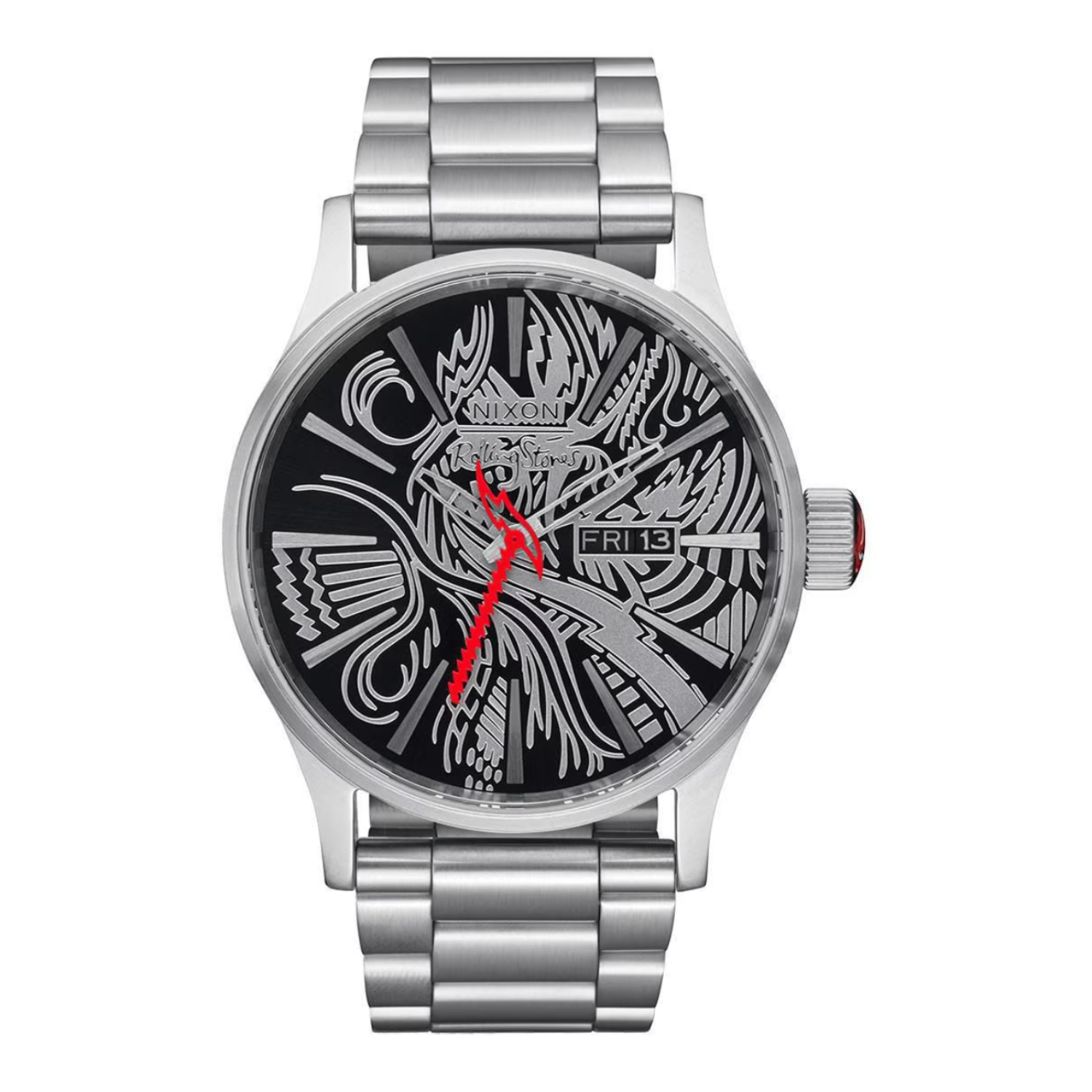 RELOJ NIXON UNISEX PLATA NIXON SENTRY SS ACERO INOXIDABLE A1353-625