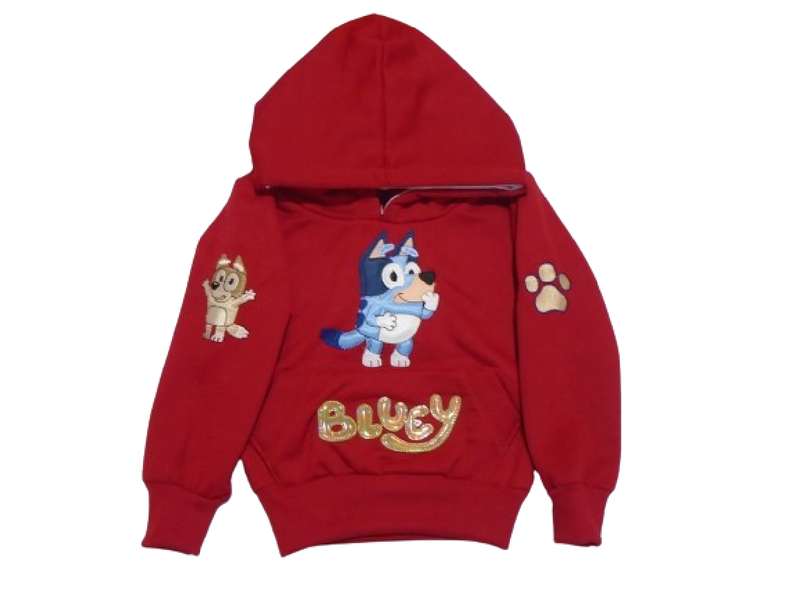 conjunto pants felpa bordado bluey niño niña bebes 
