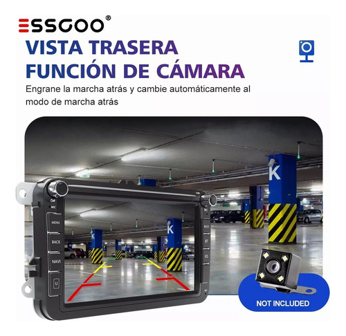 Estéreo 4+32gb Para Volkswagen 8 In Con Android Auto Carplay