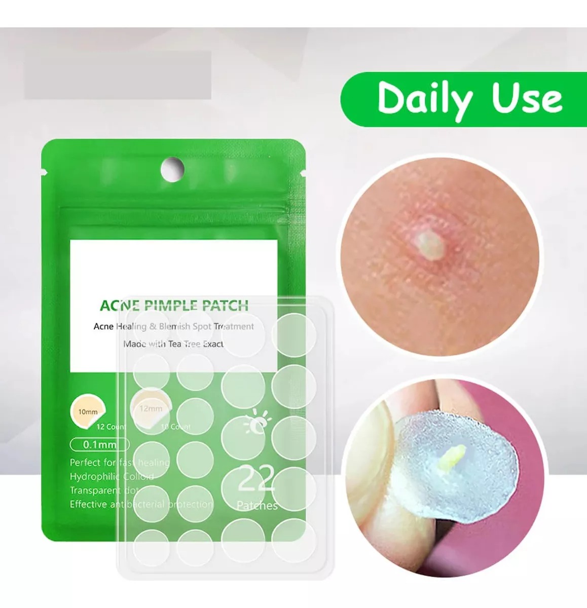 Parches para el acné, Acne Pimple Patch, 22 Piezas