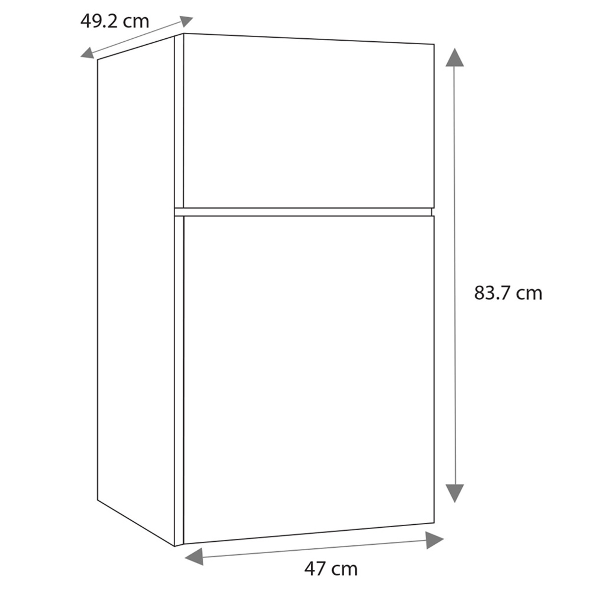 Frigobar Mabe Manual de 87 Litros en Acabado Inox - Modelo RMF032PYMX
