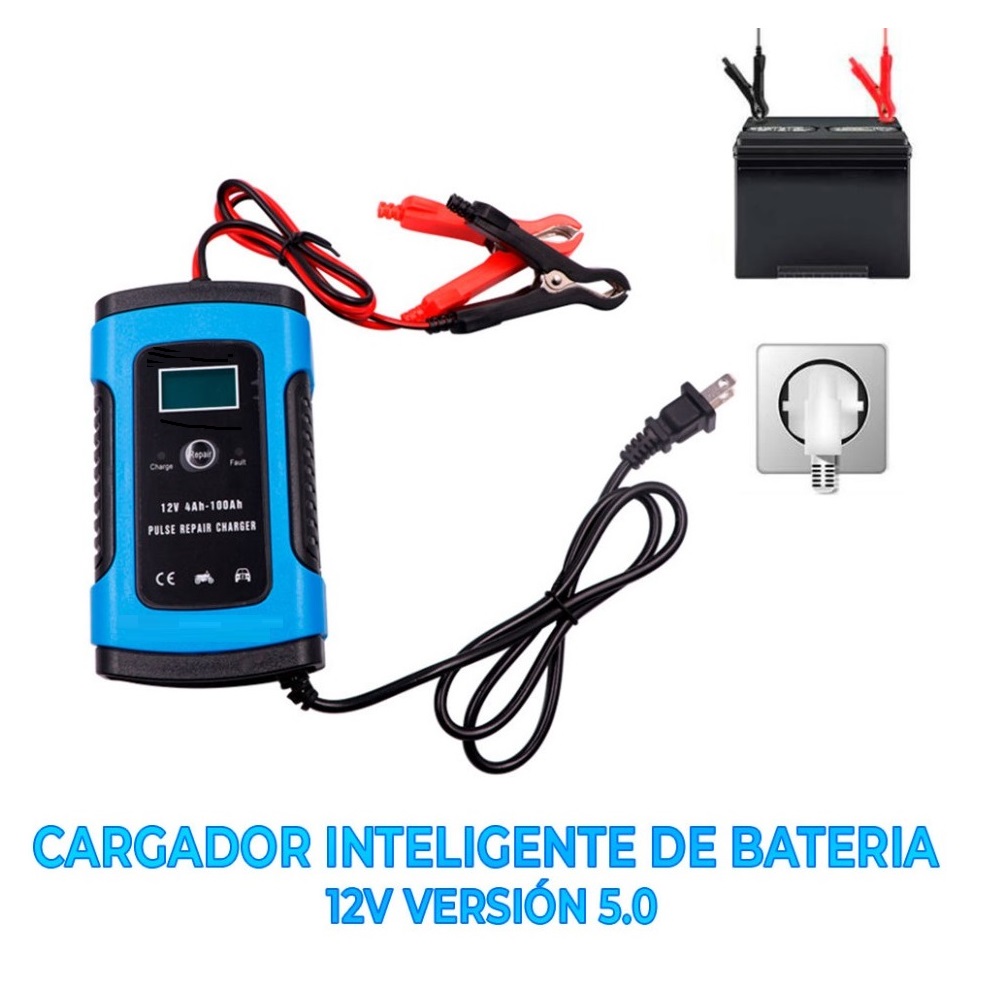 Cargador de Baterias para Auto, Moto, SUV y/o Vehiculo Ligero.