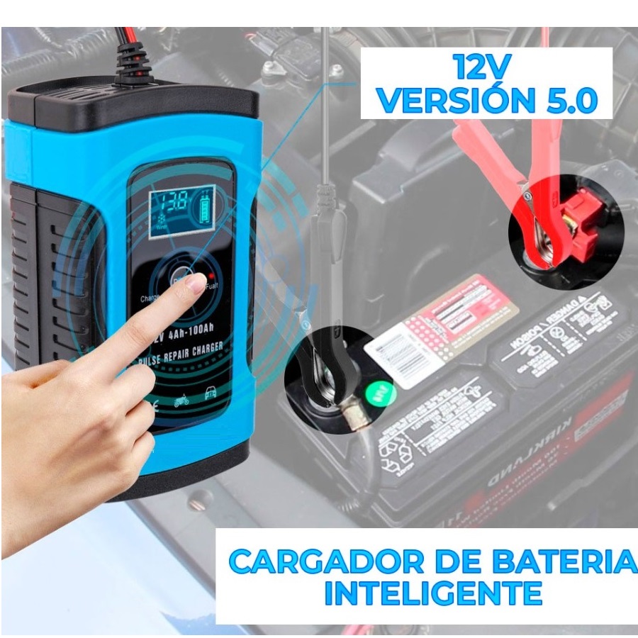 Cargador de Baterias para Auto, Moto, SUV y/o Vehiculo Ligero.