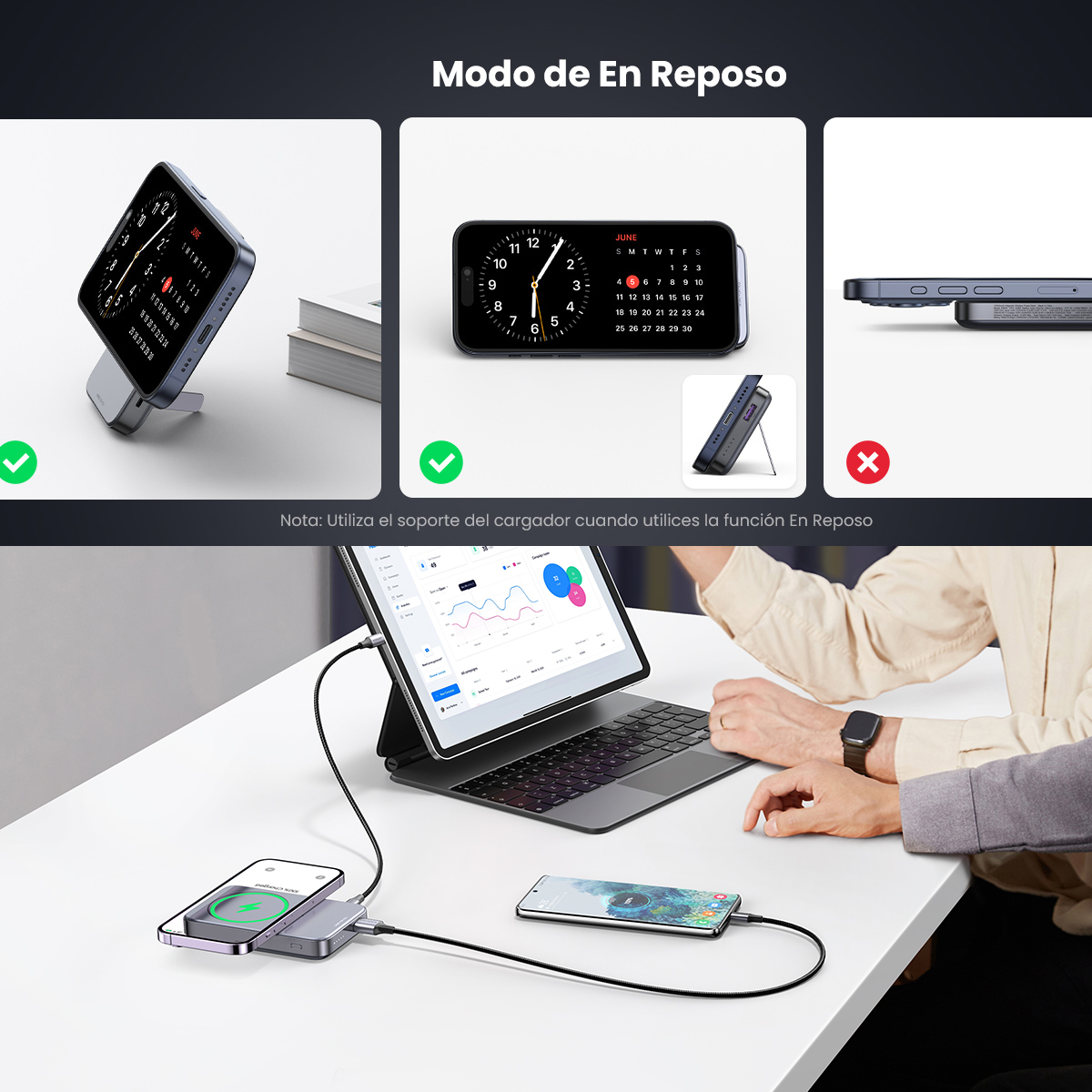 Power Bank Magsafe De 10000mah Nexode 20w 1 Usb-c 1 Usb-a 