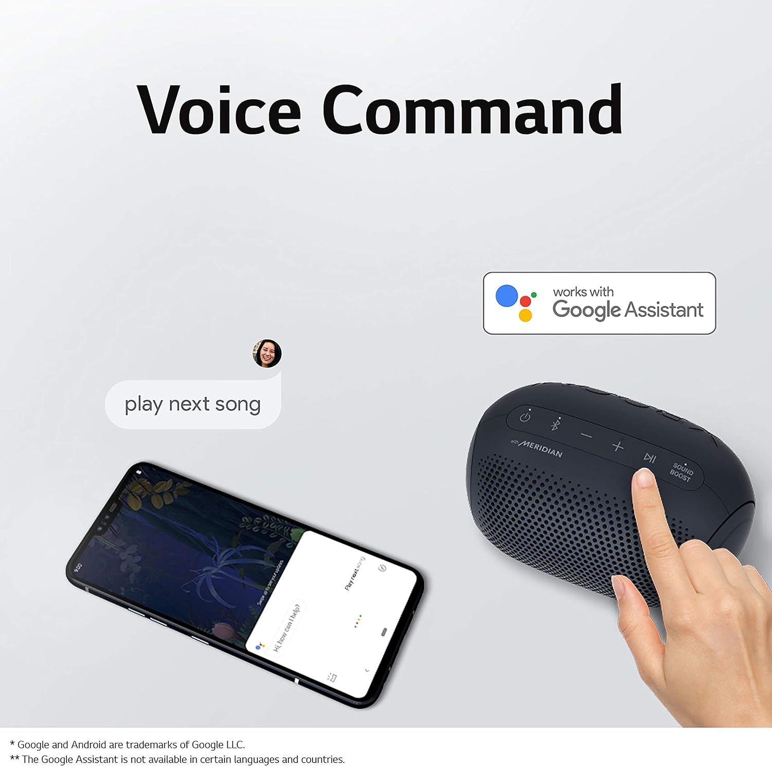 LG XBOOM Go PL2 - Bocina Bluetooth Portátil Inalámbrica con hasta 10 Horas de Batería - Color Negro