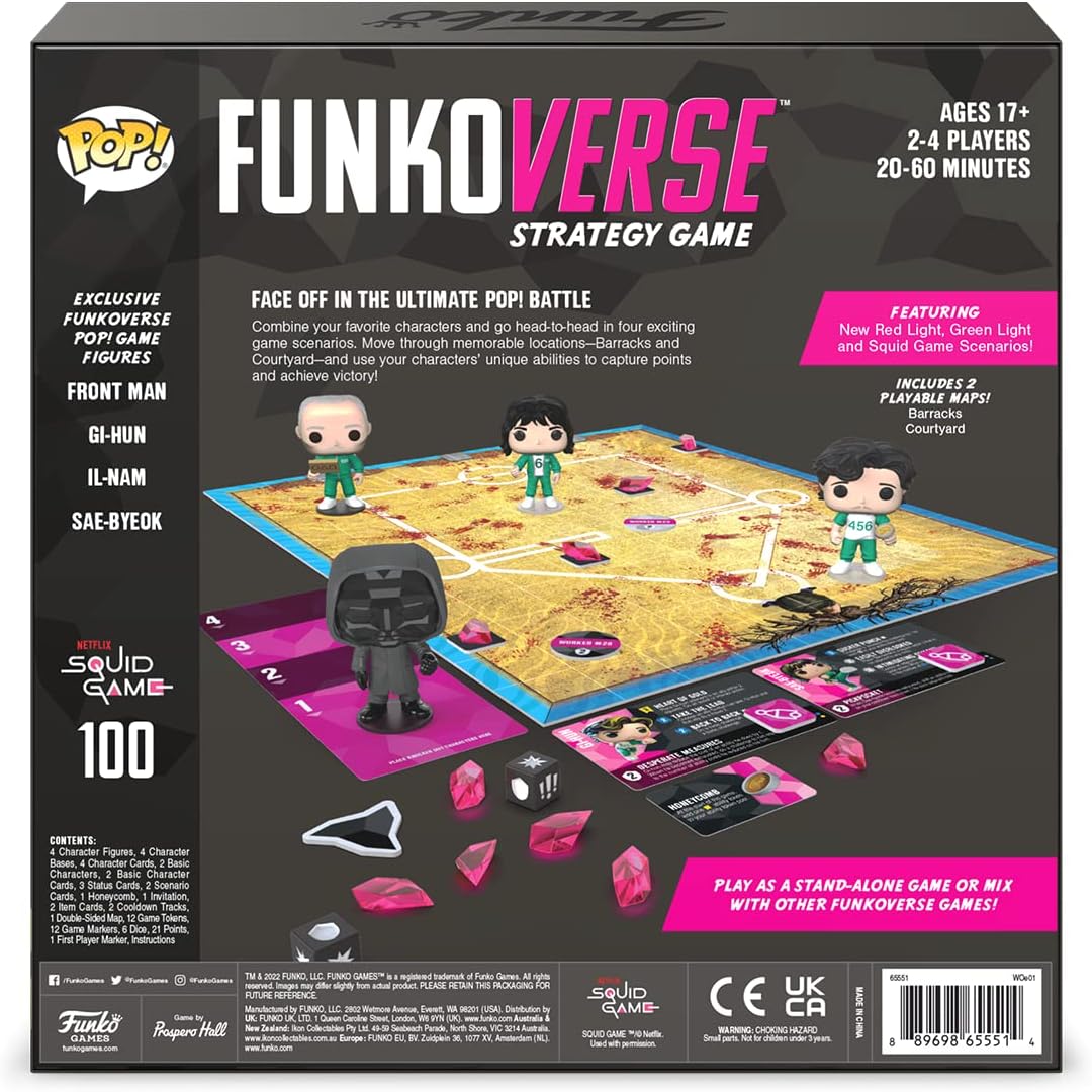 Juego Mesa Estrategia Funkoverse Squid Game 100 4-Pack