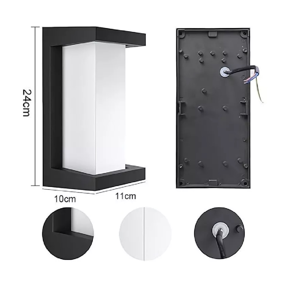 Lámpara De Pared Impermeable Para Exteriores Arbotantes