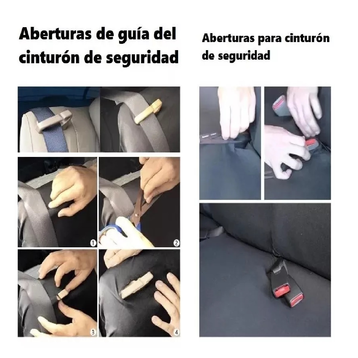 2 Fundas Para Asientos Delanteros De Auto Universal Negro