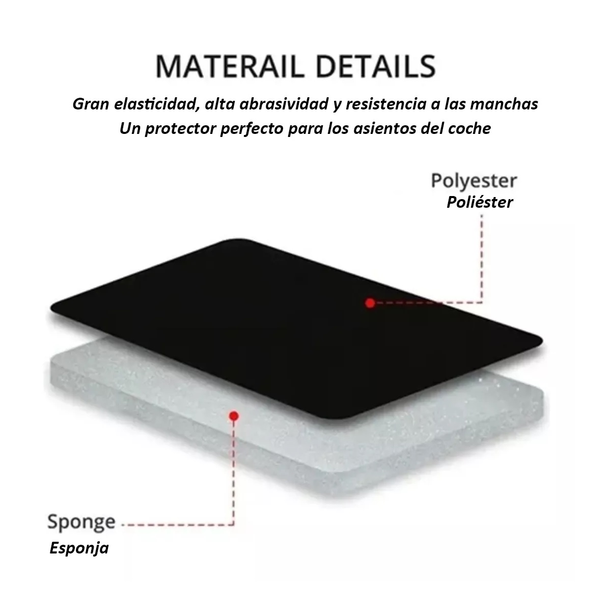 2 Fundas Para Asientos Delanteros De Auto Universal Rojo
