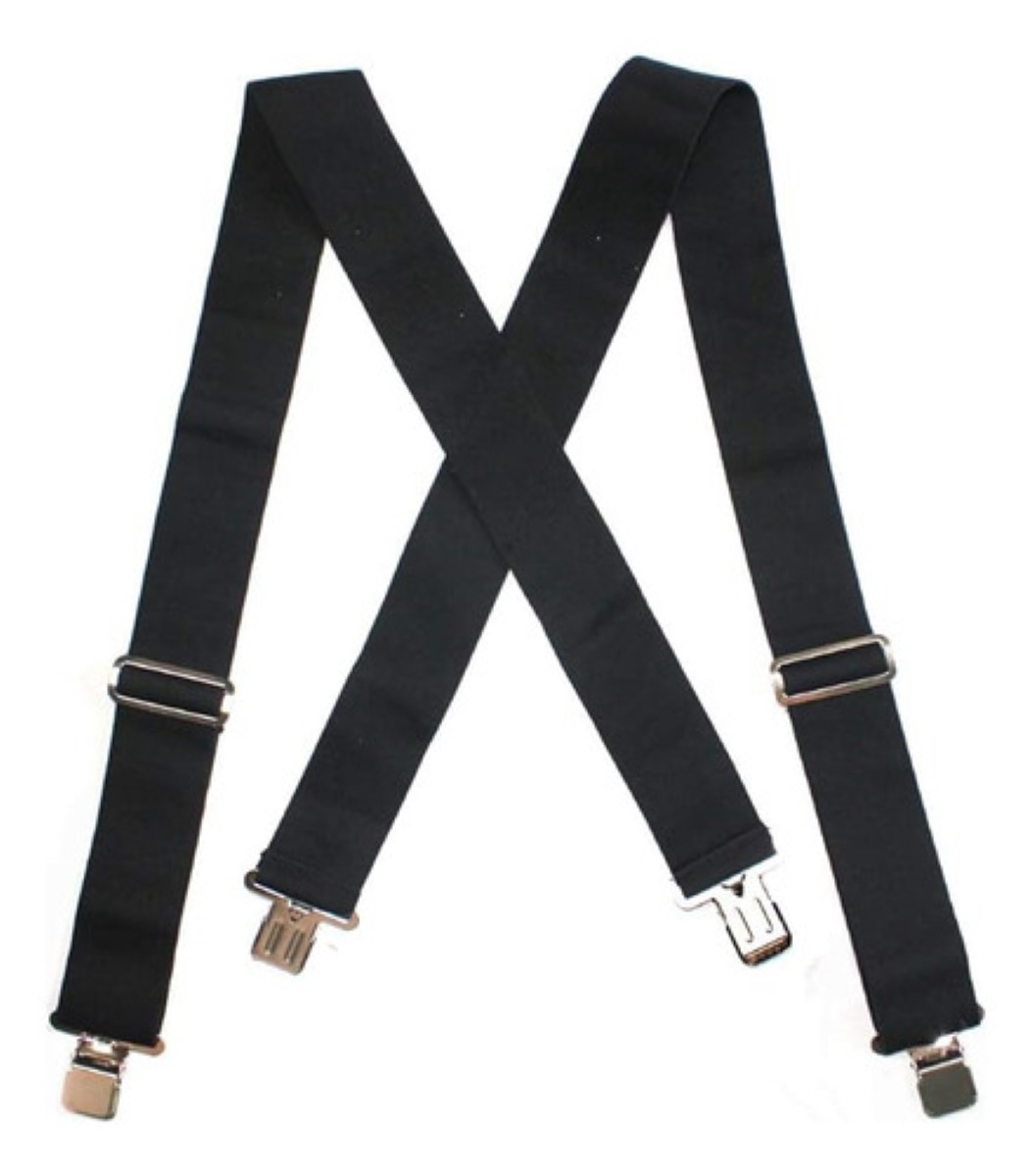 Tirantes Para Caballero Elegantes, Ajustables Y Elásticos Negro