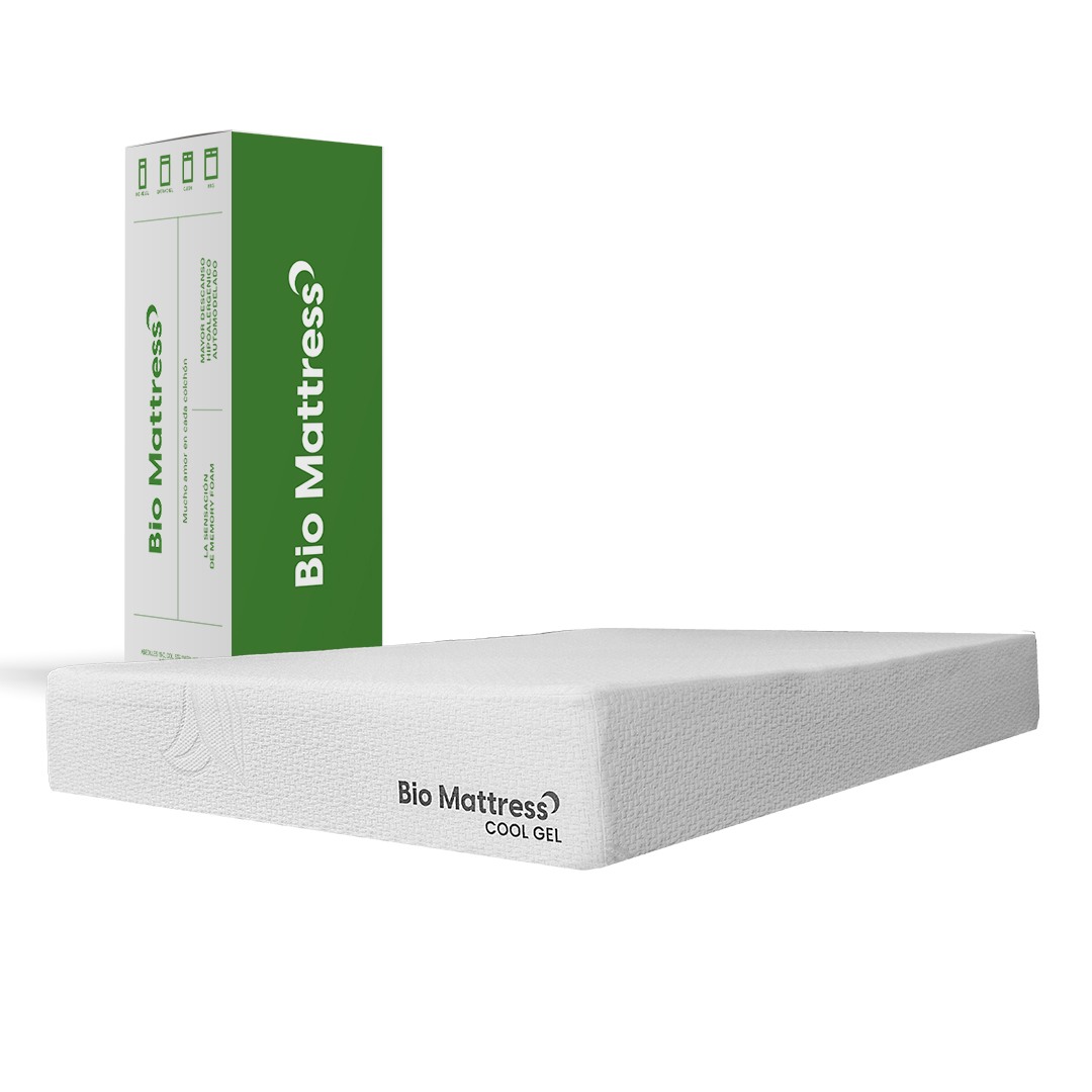 Colchón Matrimonial Bio Mattress Cool Gel: Descanso Fresco y Confortable con Tecnología Avanzada, Firmeza Media.