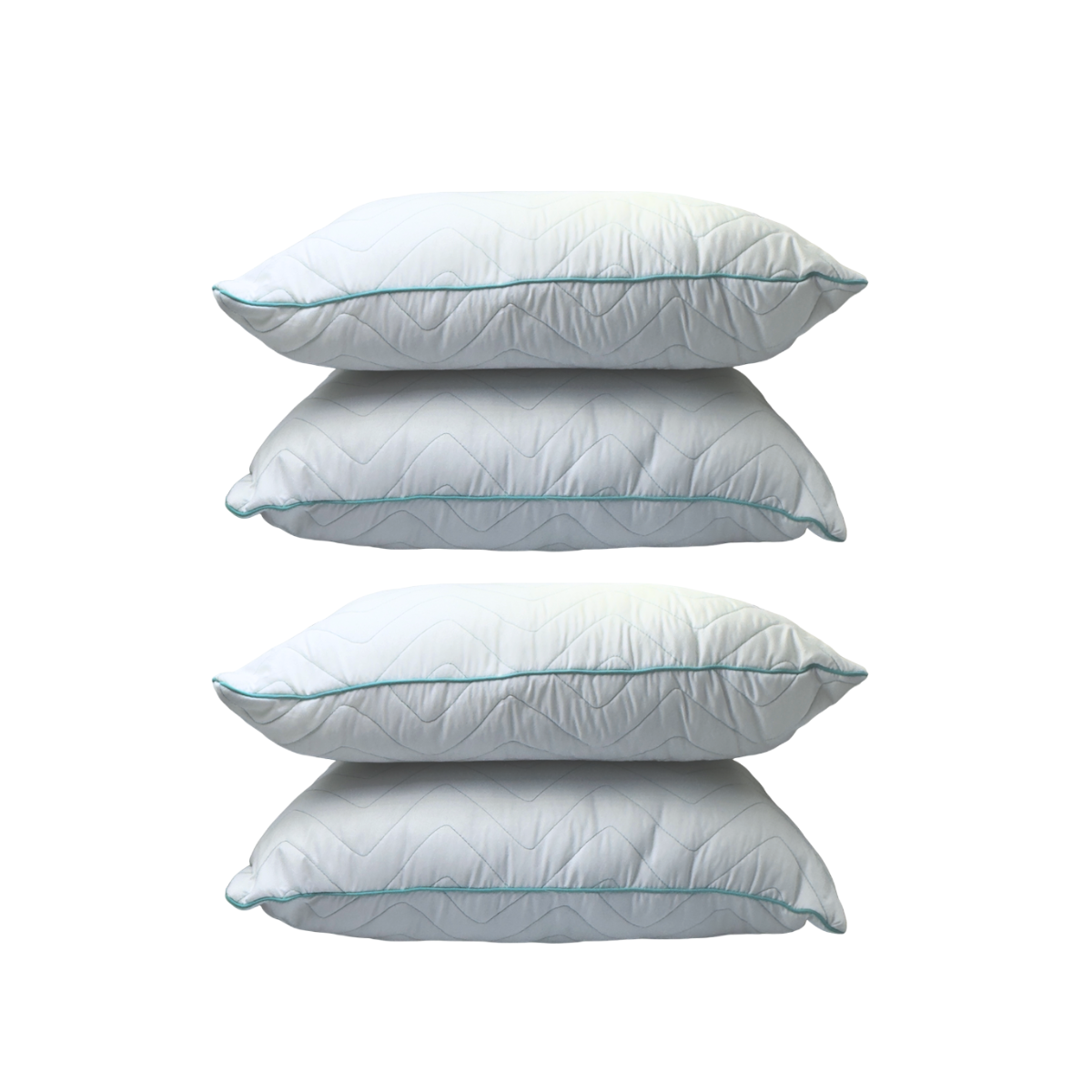 Almohada 4 Pack Semi Firme, Hipoalergénicas, Lavables, 4 Piezas, Tamaño Estándar